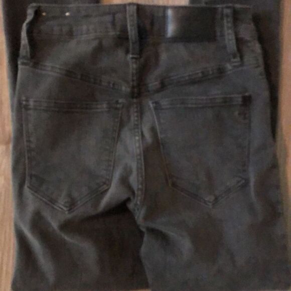 MADEWELL CURVY HIGH RISE SKINNY JEAN IN BLACK SEA- FADED GRAY WASH SIZE 24 - Picture 10 of 10